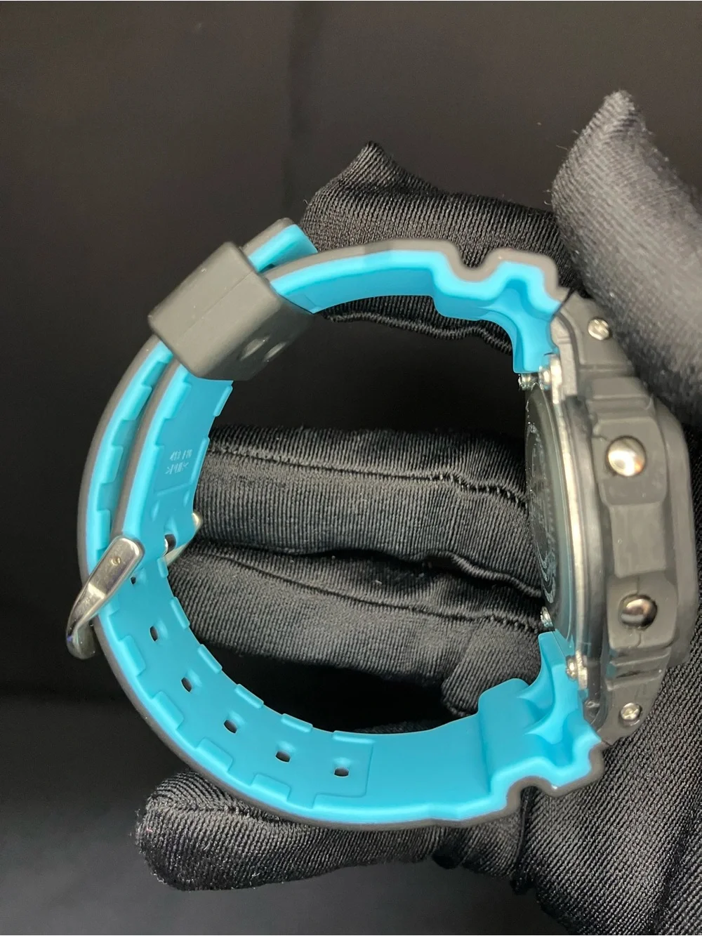 Custom G Shock Black and Blue Dw5600
